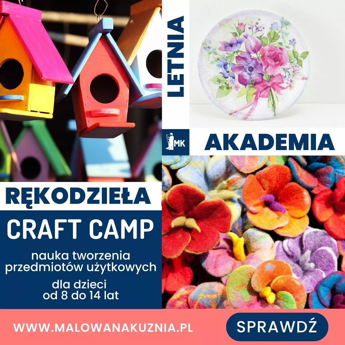 Letnia Akademia Rękodzieła RAFT Camp dla dzieci od 8 do 14 lat w Poznaniu