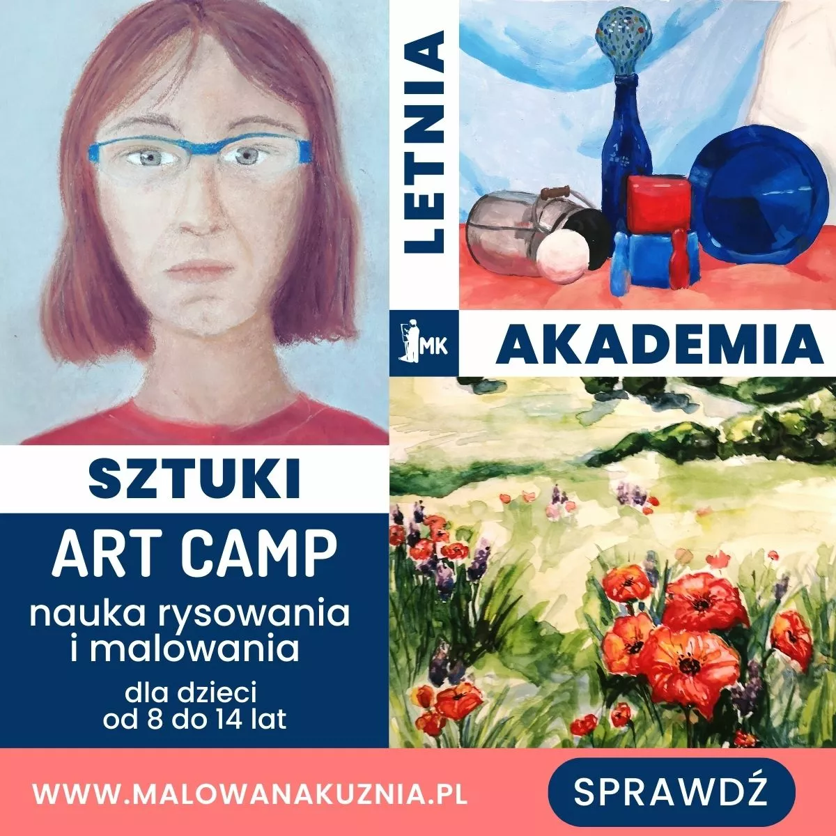 Letnia Akademia Sztuki ART Camp dla dzieci od 8 do 14 lat