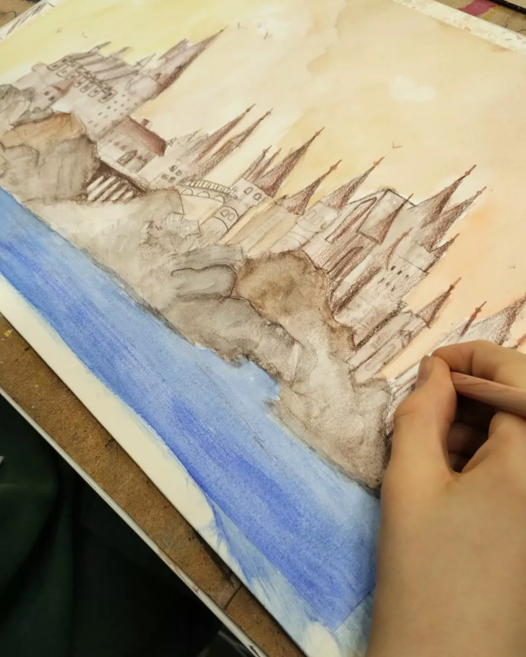 Jak namalować zamek Hogwart